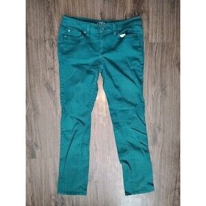 Loft Jeans Women's Size 4 Modern Straight Green Blue Denim Low Mid Rise Stretch